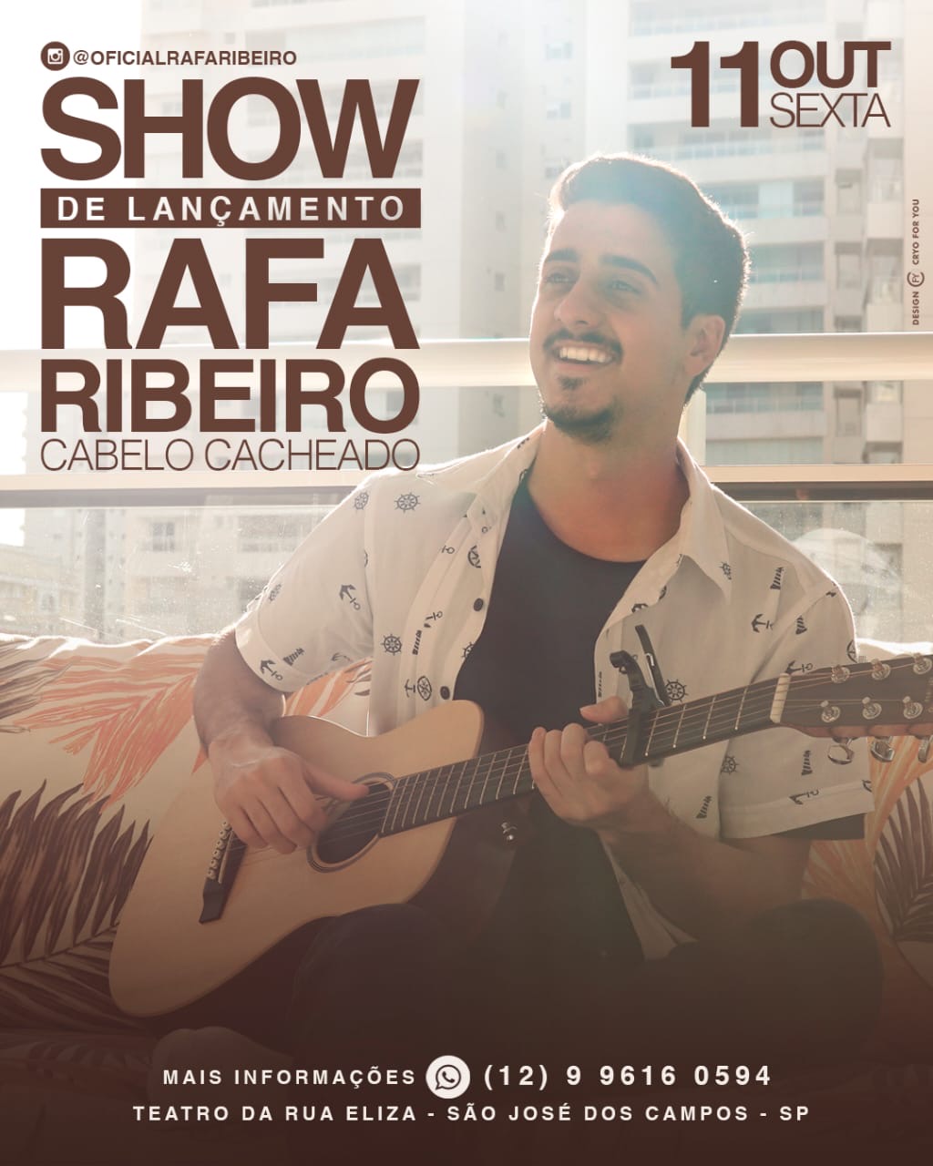 Rafa Ribeiro passa marca  de 100 mil visualizações