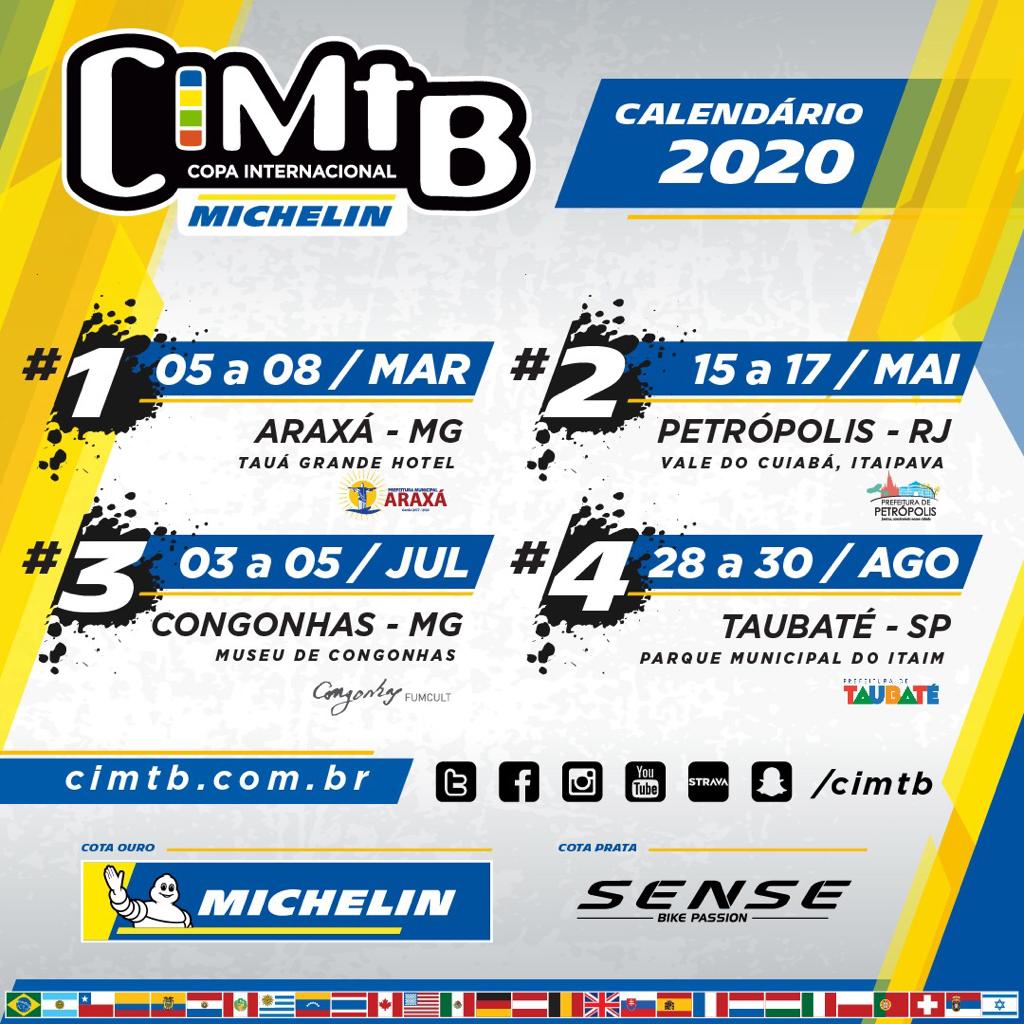Taubaté sediará Cimtb Michelin em 2020 Prova oferecerá XCC, XCO e Maratona