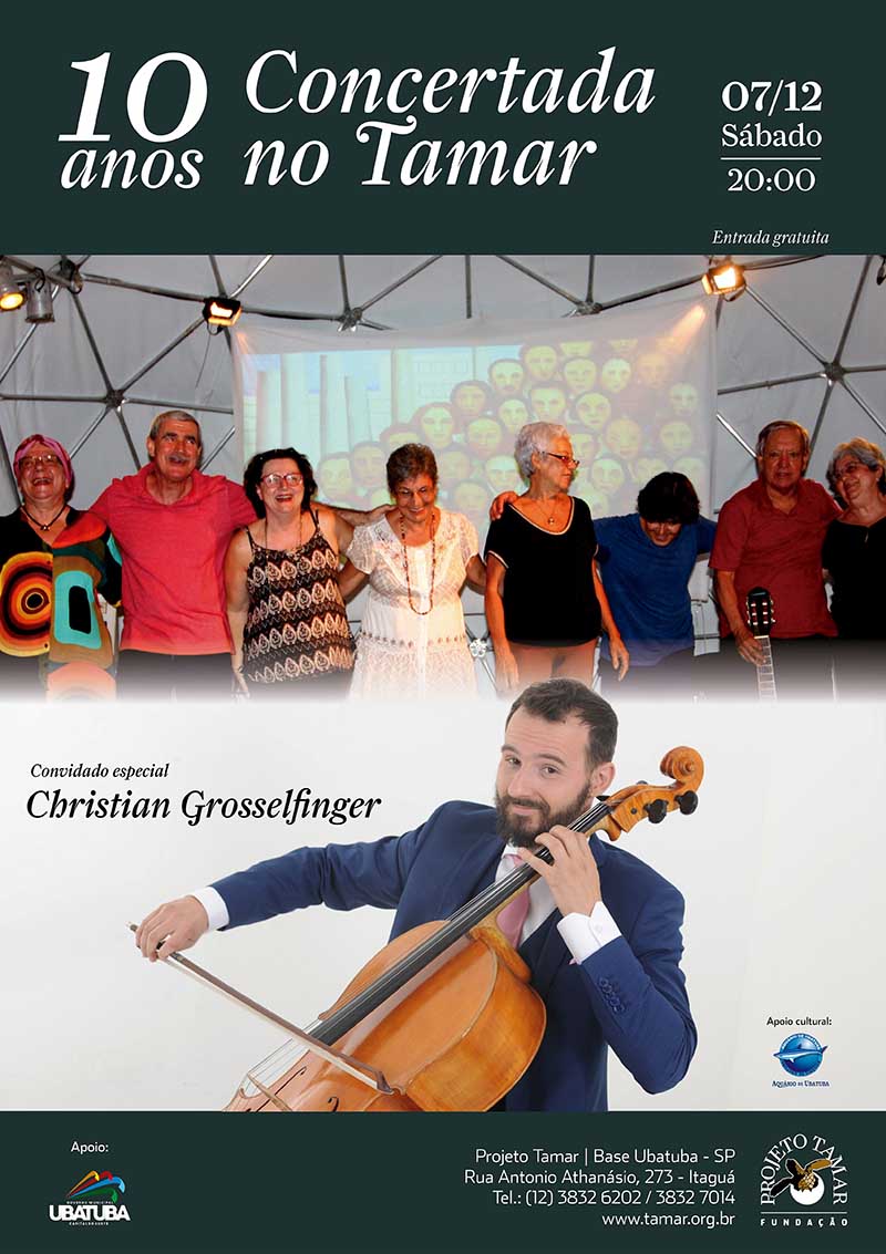 Projeto Tamar Ubatuba e Grupo Concertada celebram 10 anos de parceria