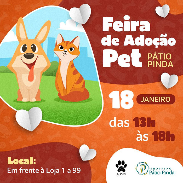 Adoção de Pets acontece no Shopping Pátio Pinda