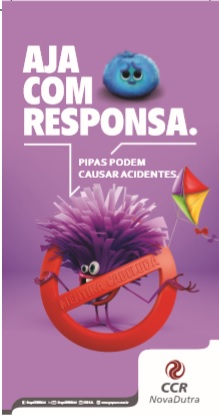 CCR NovaDutra inicia campanha sobre os riscos de empinar pipas às margens da via Dutra