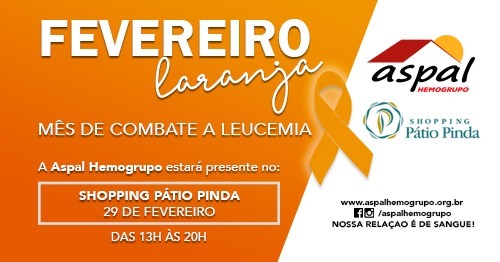 Shopping Pátio Pinda recebe campanha de conscientização sobre leucemia