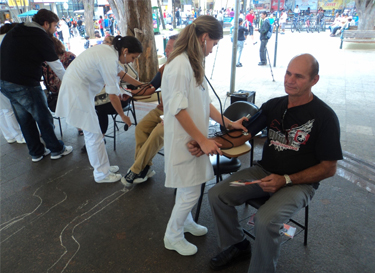 Senac Taubaté realiza ação de saúde na Praça Dom Epaminondas