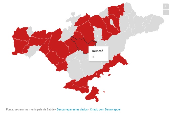 Região tem mais de 300 casos da covid-19 e cerca de 111 curados