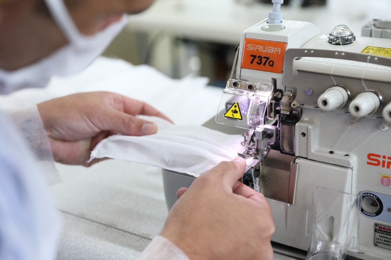 Produção de máscaras por presos ultrapassa marca de 1,5 milhão