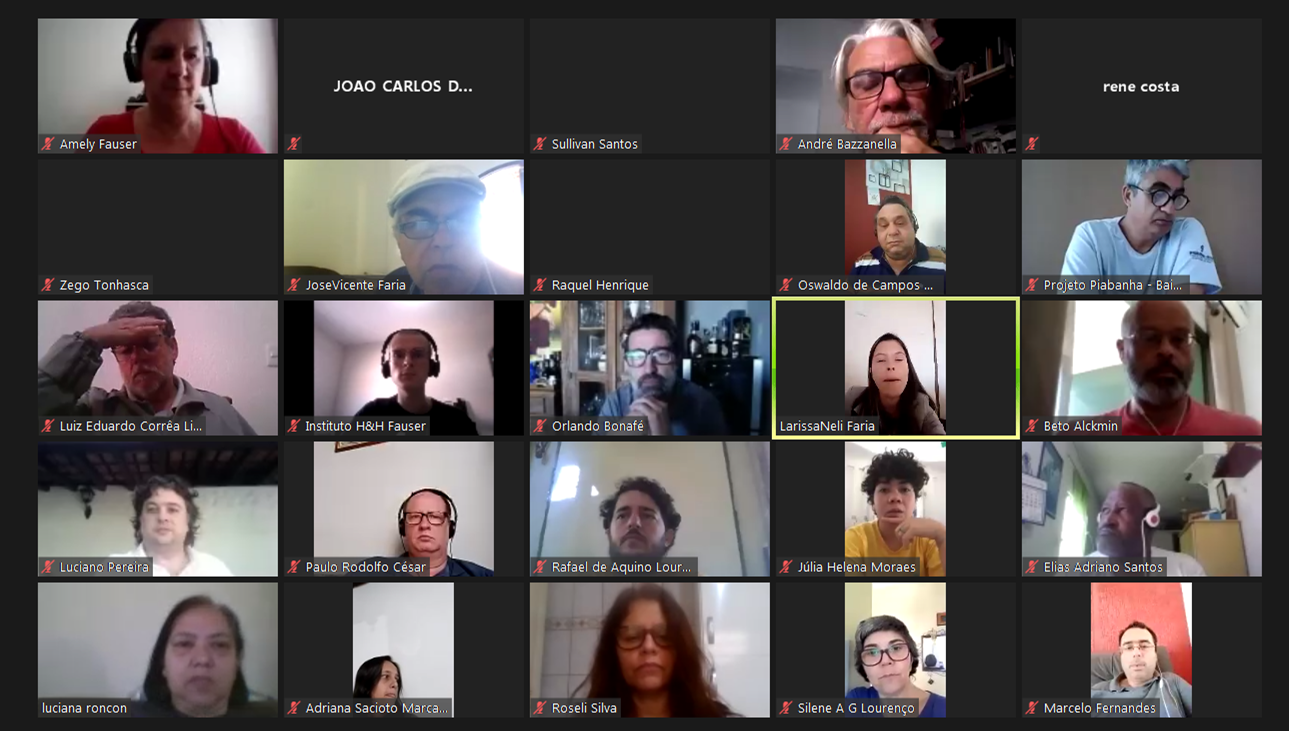 “Dedim de Prosa” pela internet debate com sucesso a Educação Ambiental na Bacia do Rio Paraíba do Sul