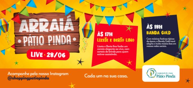 Live Arraiá do Shopping Pátio Pinda acontece neste domingo, 28