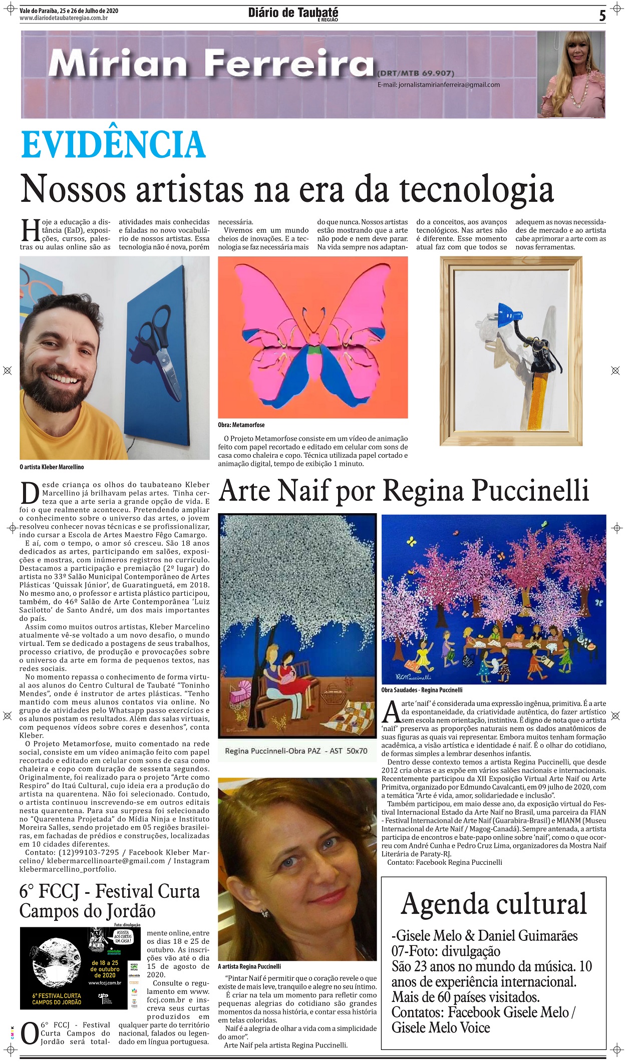 Evidência – Nossos artistas na era da tecnologia