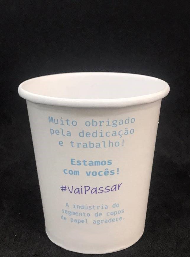 Suzano e gráficos se unem para viabilizar doação de 5 milhões de copos de papel para hospitais