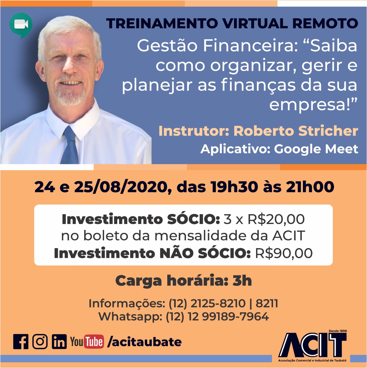 ACIT lança treinamento virtual em Gestão Financeira