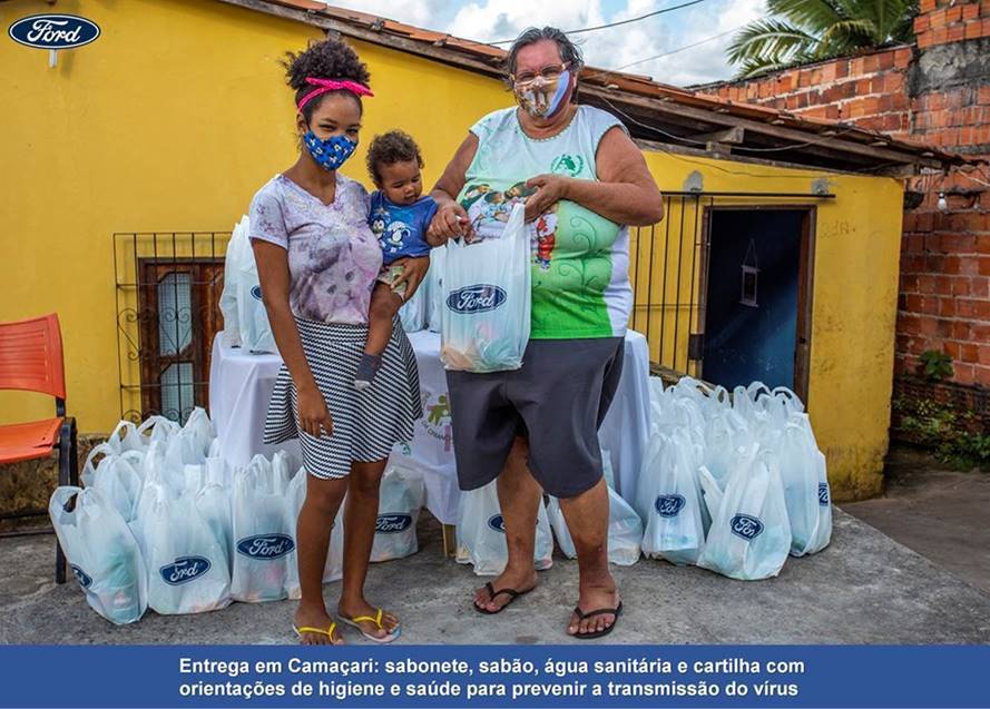 Ford doa kits de higiene para Taubaté