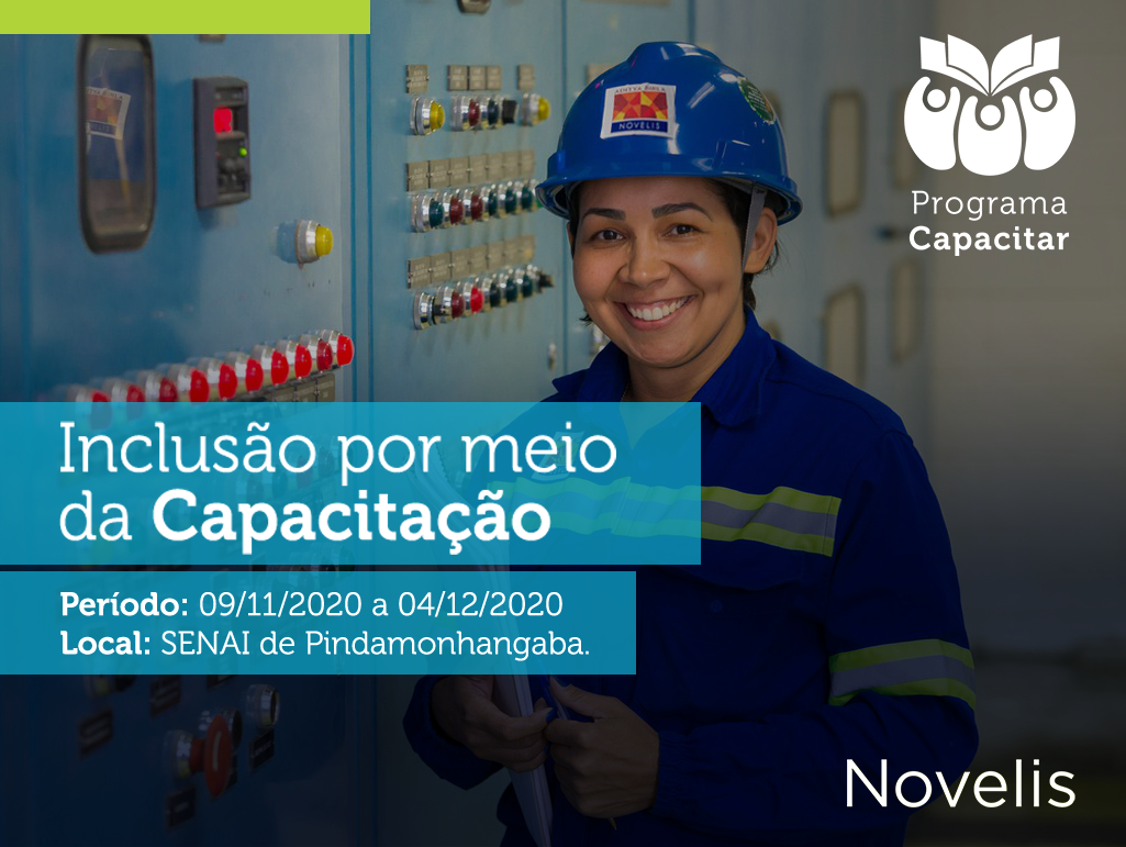Novelis e Senai Pinda oferecem cursos gratuitos em operações e manutenção