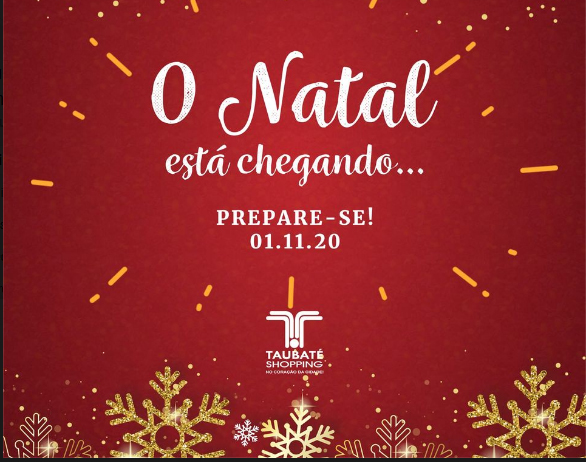 Taubaté Shopping inaugura decoração de Natal e traz diversão e muitas surpresas a partir deste domingo