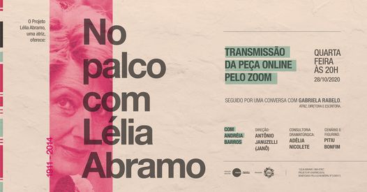 “No palco, com Lélia Abramo”