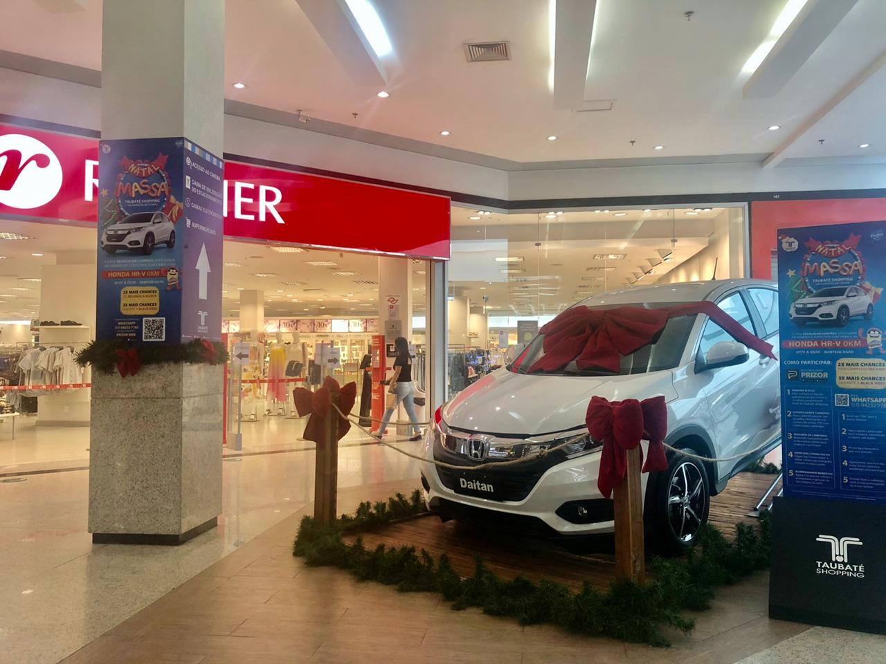 Promoção de Natal do Taubaté Shopping vai sortear um carro 0km