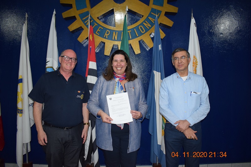 Visita Oficial de Kassima Timoni G. Campanha ao Rotary Club de Taubaté