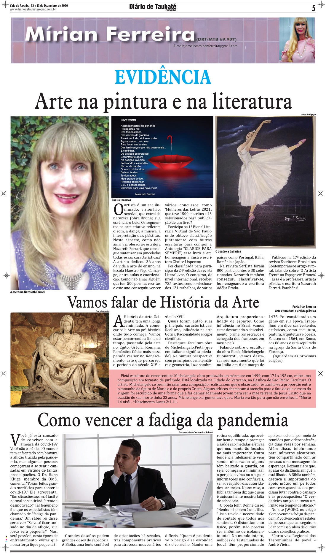 Evidência – Arte na pintura e na literatura