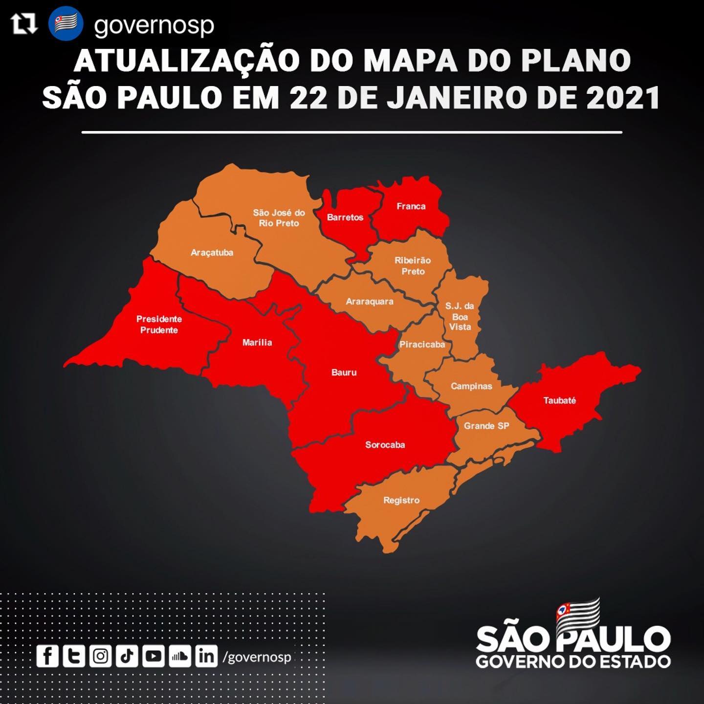 Taubaté e região entram na fase vermelha