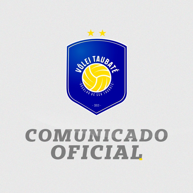 Vôle Taubaté- NOTA: Testes de COVID-19