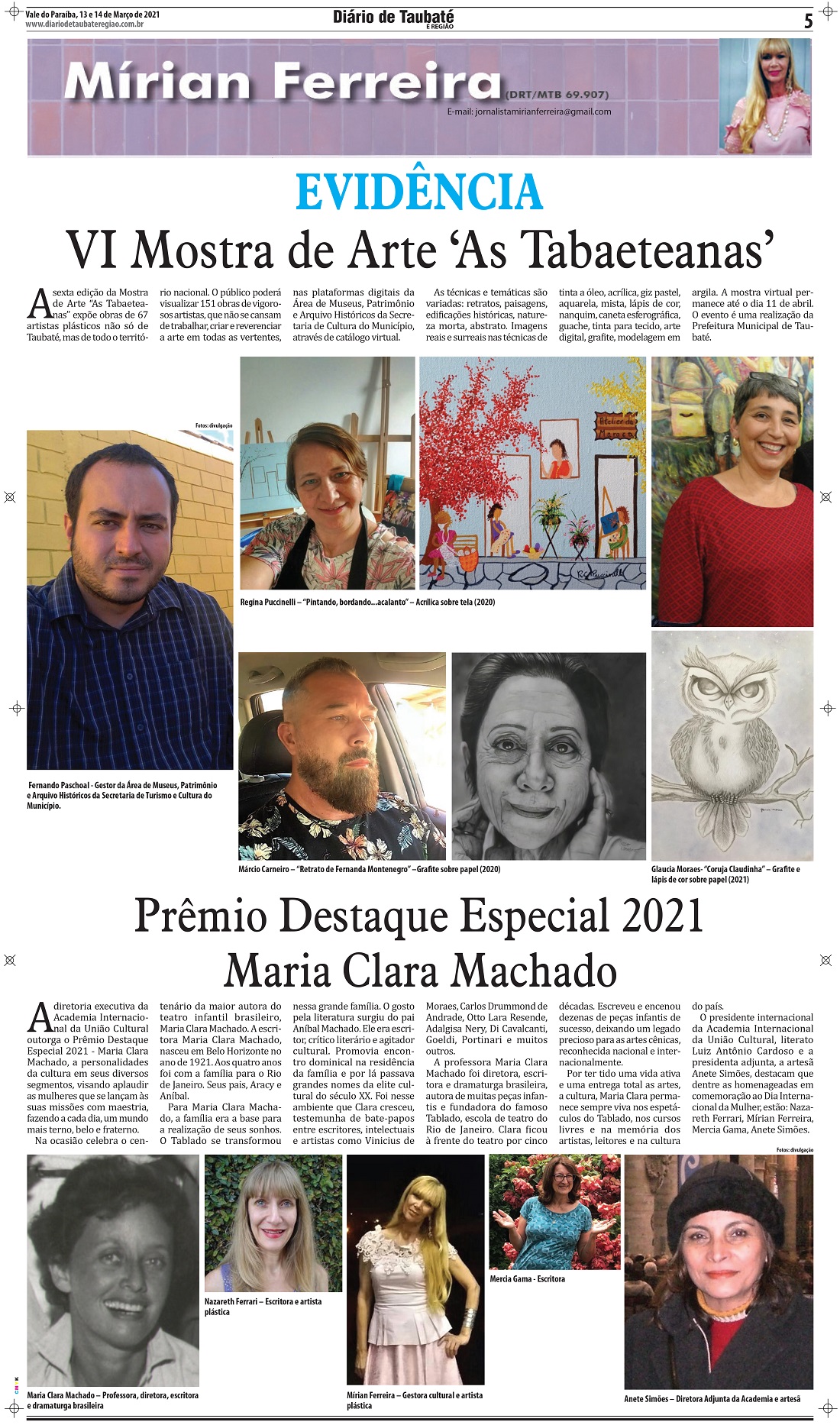 Evidência – VI Mostra de Arte ‘As Tabaeteanas’