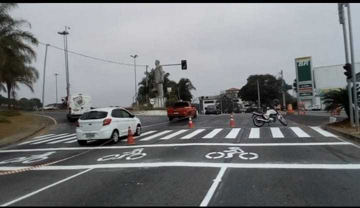 Taubaté terá faixas de retenção para motociclistas nos semáforos