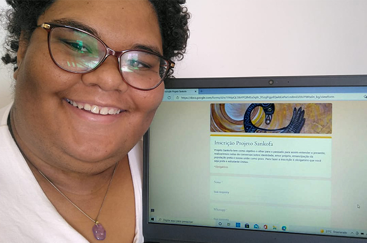 Aluna do curso de Psicologia da Unitau cria oficinas para atendimento a universitários negros