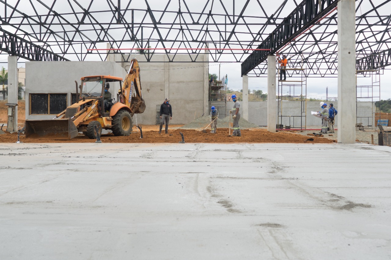 Construção do novo terminal rodoviário de Pinda às margens da Via Dutra entra na fase de cobertura