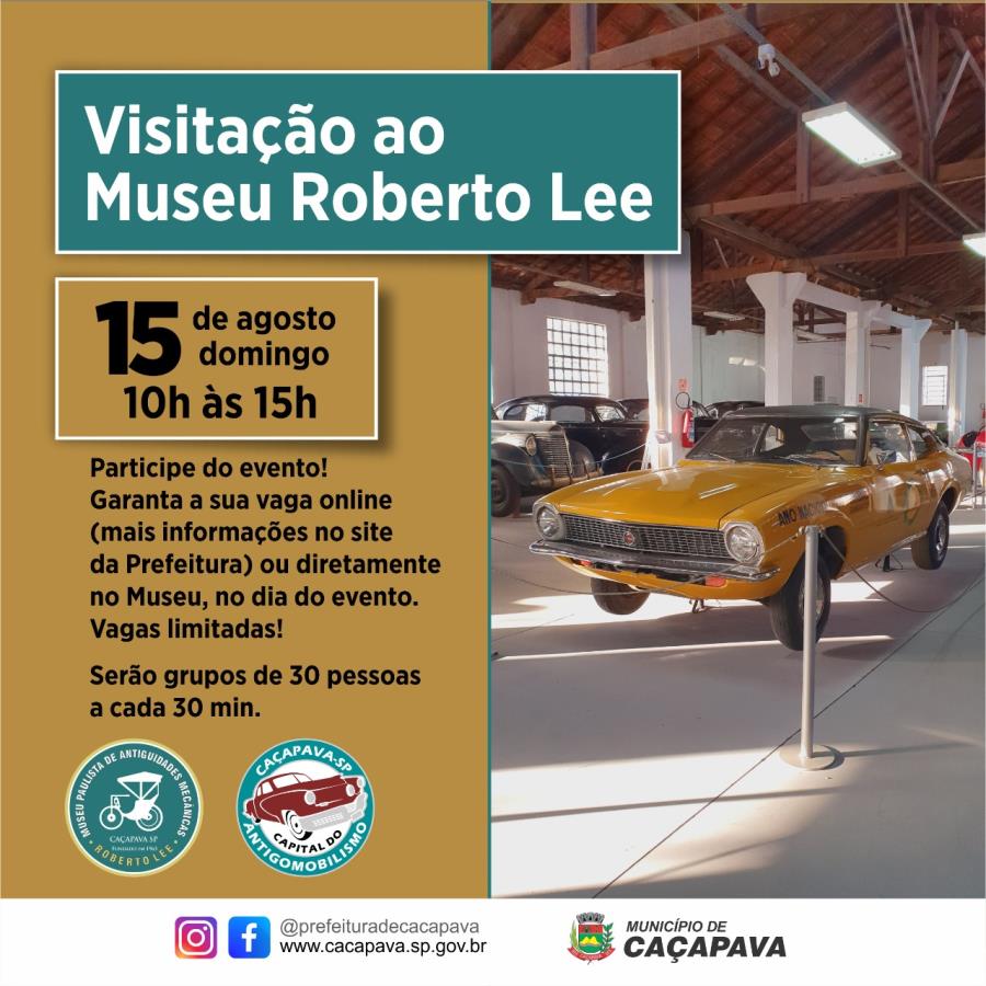 Museu Roberto Lee abre neste domingo, 15, para visita da população