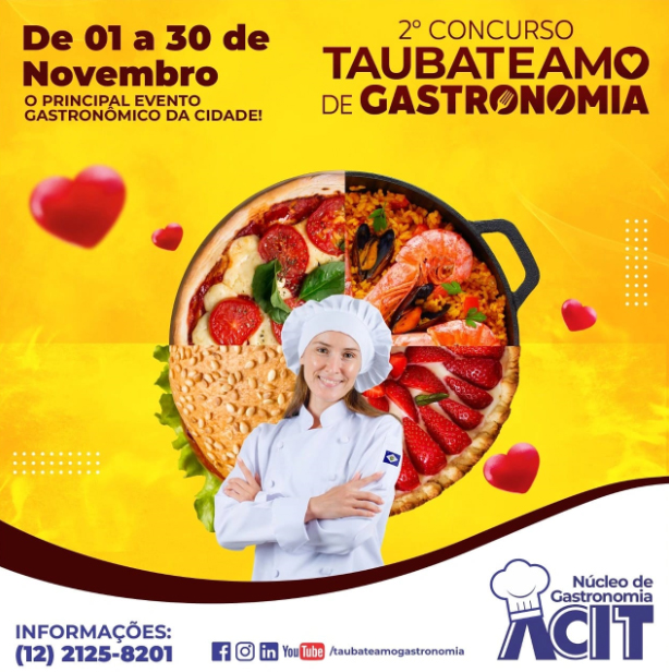 Acit realiza evento de pré lançamento do 2° Concurso Taubateamo de Gastronomia