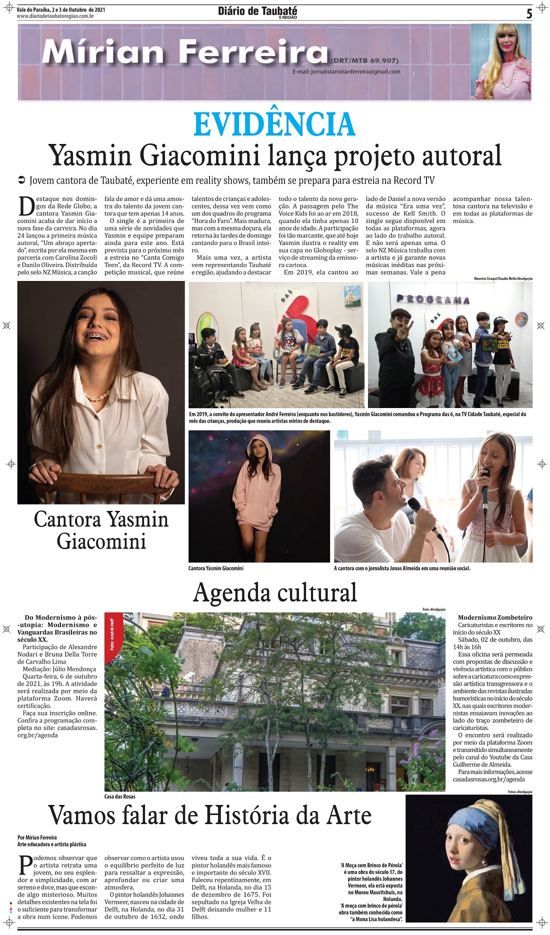 Evidência – Yasmin Giacomini lança projeto autoral