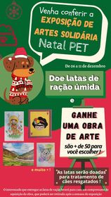 Exposição solidária Natal PET – De 06 a 11 de dezembro no Centro Cultural