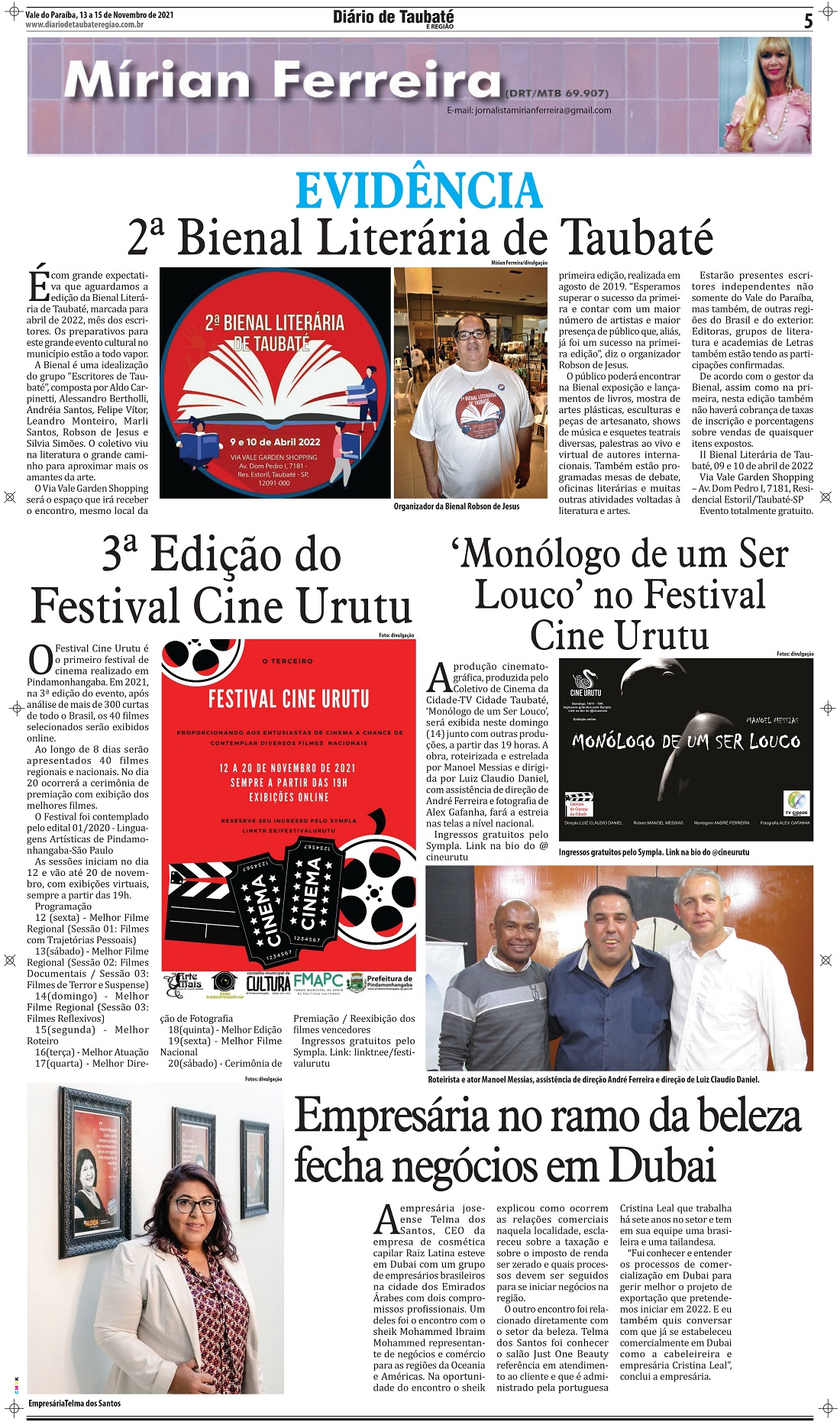 Evidência – 2ª Bienal Literária de Taubaté