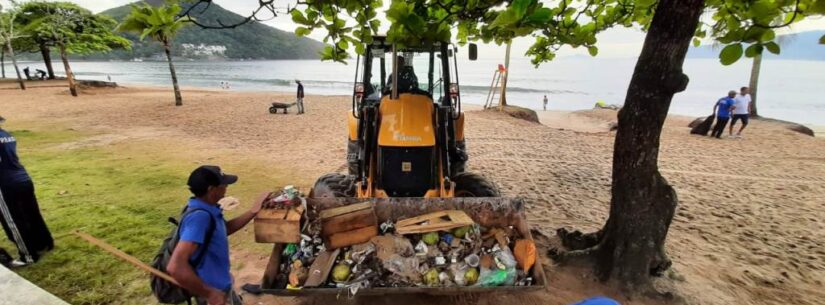 Prefeitura de Caraguá recolhe 1.350 toneladas de resíduos no final do ano e serviços continuam