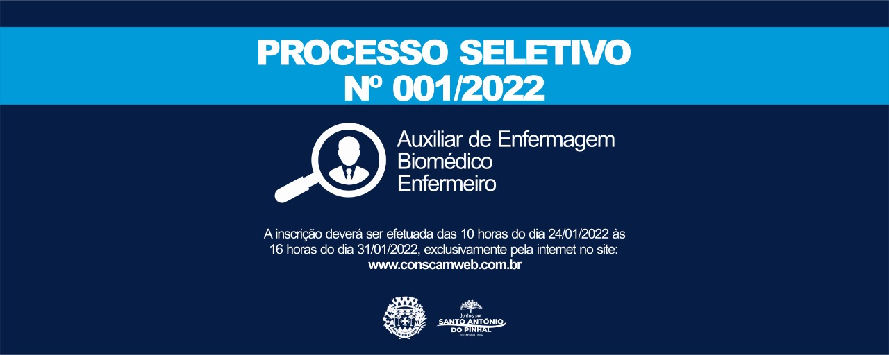 Processo Seletivo vai contratar profissionais da saúde em Santo Antônio do Pinhal