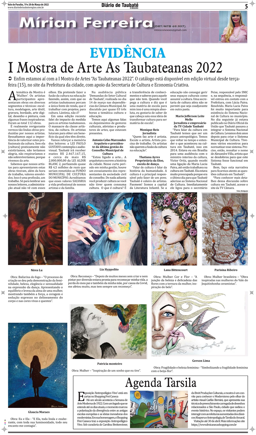 Evidência – I Mostra de Arte As Taubateanas 2022