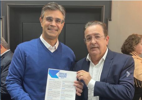 Governador de São Paulo recebeu lideranças comerciárias do estado, comandas pelo deputado Luiz Carlos Motta