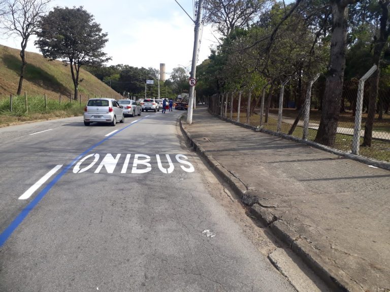 Taubaté implanta primeira faixa preferencial de ônibus do município