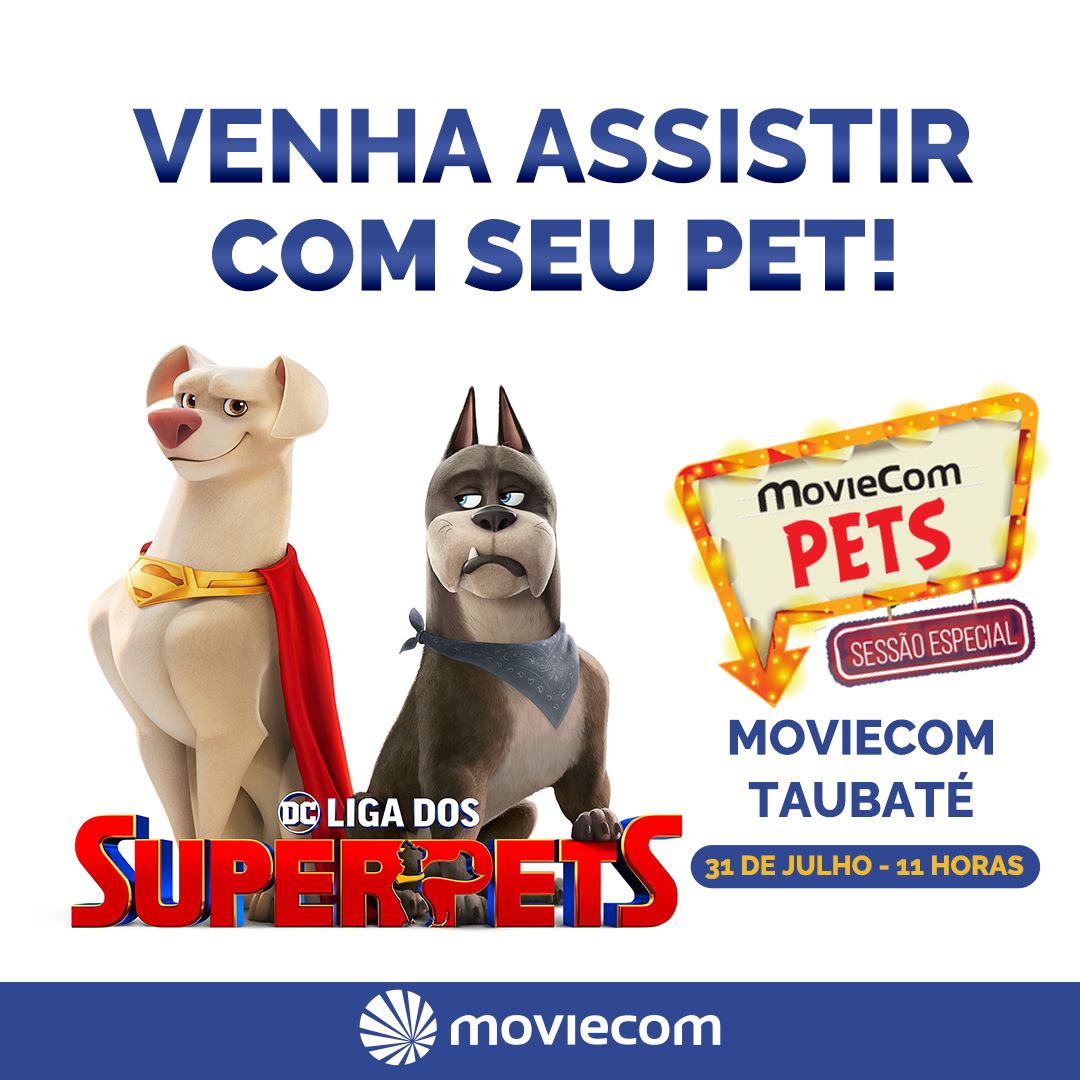 Sessão de cinema dog friendly acontece no Taubaté Shopping neste domingo, 31