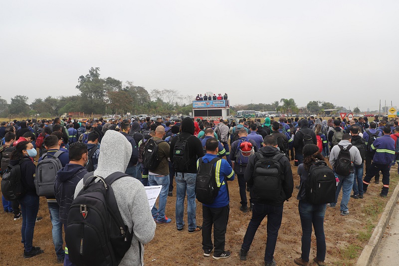 Incidente grave na Gerdau de Pinda gera protesto dos trabalhadores