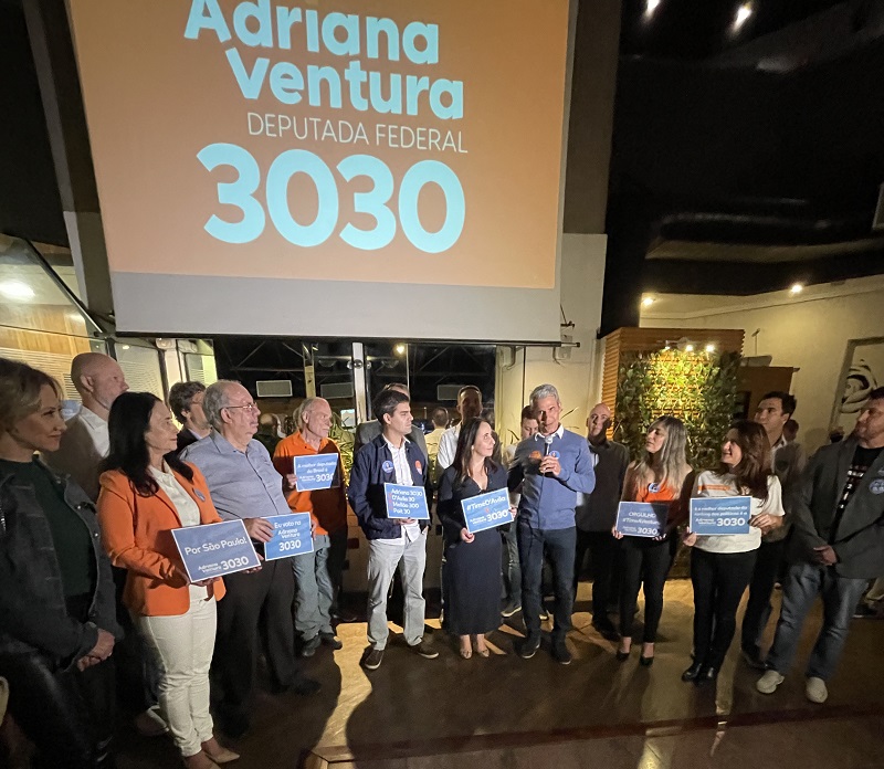 Deputada federal Adriana Ventura lança candidatura à reeleição em São Paulo