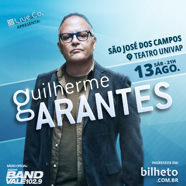Guilherme Arantes faz show em São José dos Campos dia 13