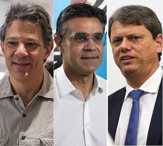 Ipec: Haddad lidera em SP com 29%, Tarcísio tem 12% e Rodrigo, 9%