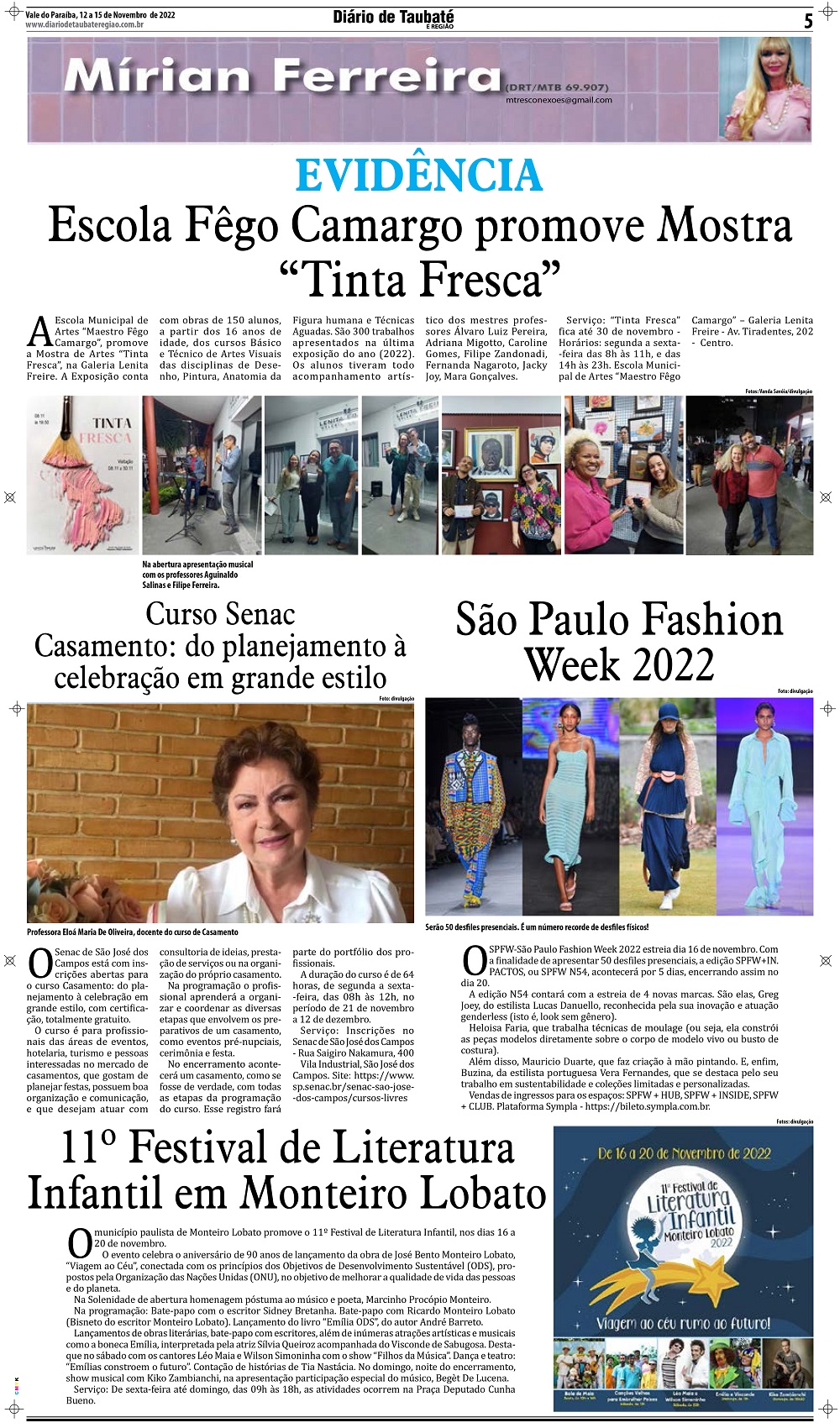 Evidência – Escola Fêgo Camargo promove Mostra “Tinta Fresca”