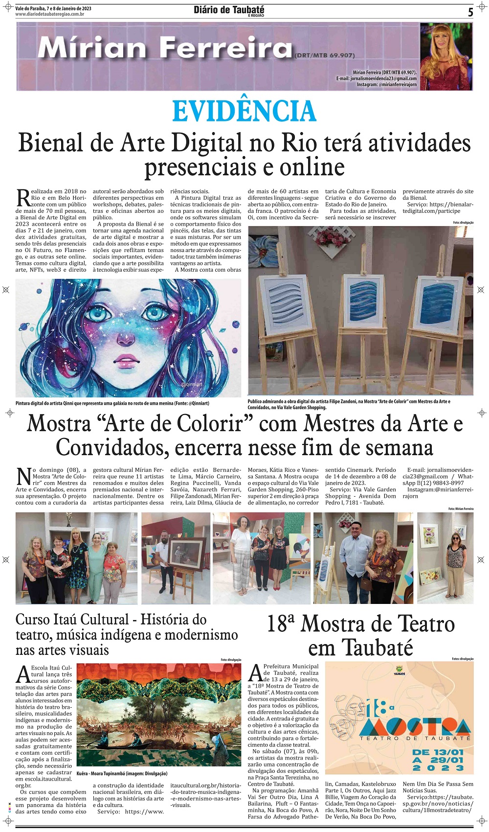 Evidência – Bienal de Arte Digital no Rio terá atividades presenciais e online