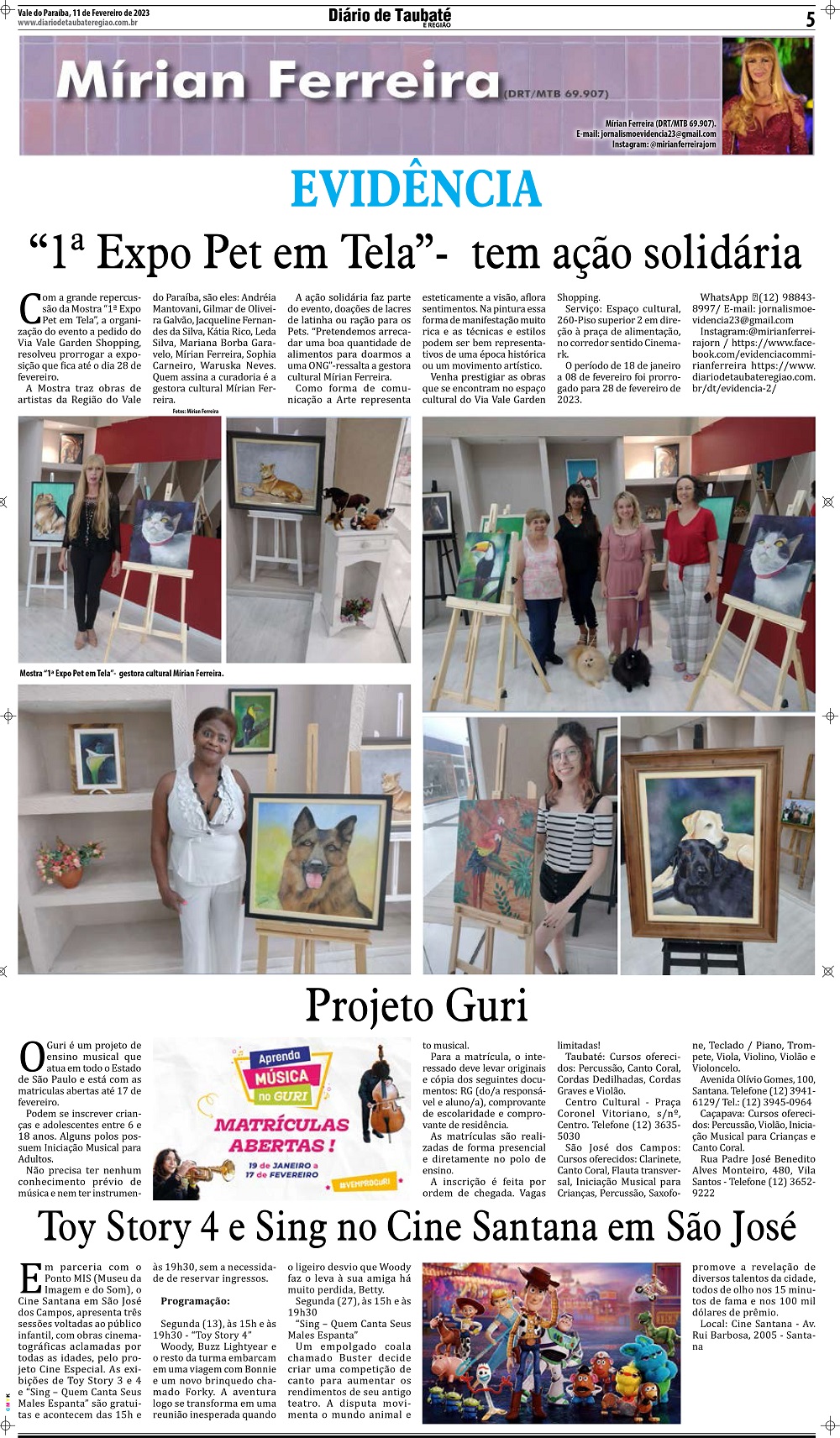 Evidência – “1ª Expo Pet em Tela” tem ação solidária