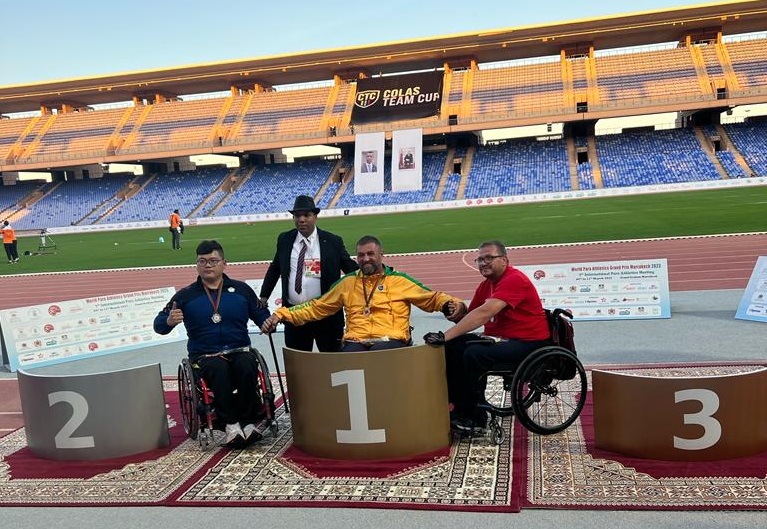 André Rocha é campeão do lançamento de disco no Open de Marrakech