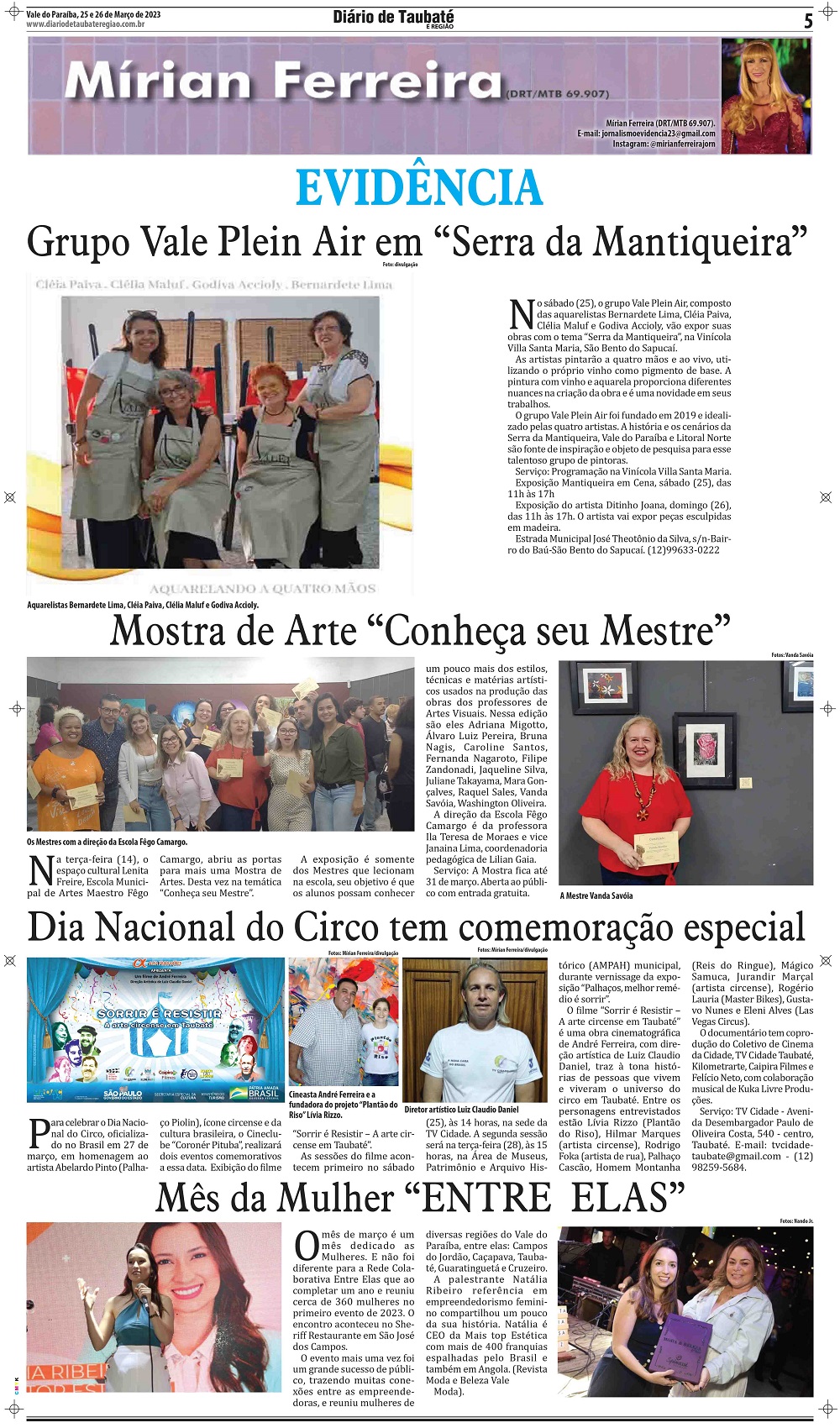 Evidência – Grupo Vale Plein Air em “Serra da Mantiqueira”