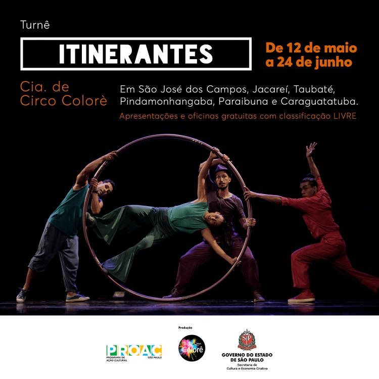 Espetáculo “Itinerantes” se apresenta em Taubaté no Teatro Metrópole