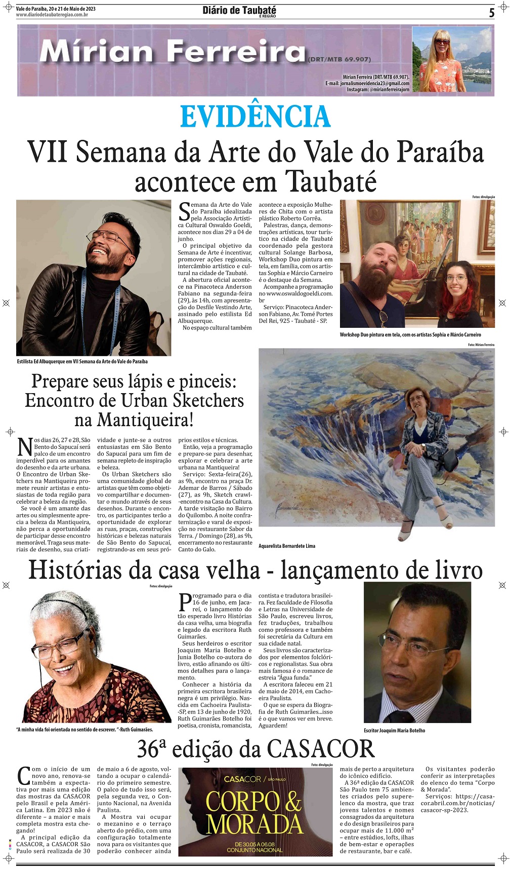 Evidência – VII Semana da Arte do Vale do Paraíba acontece em Taubaté