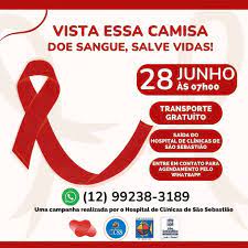 Hospital de Clínicas de São Sebastião promove campanha de doação de sangue em adesão ao Junho Vermelho